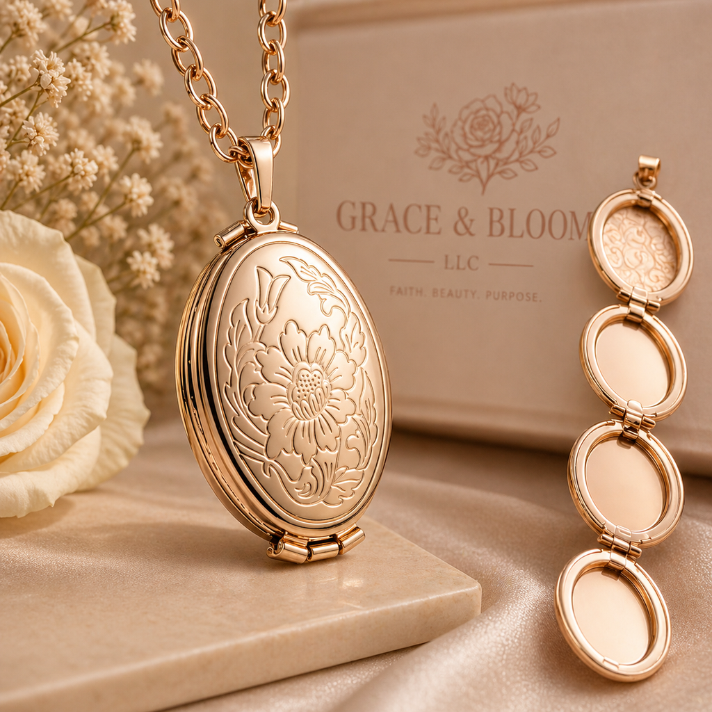 Grace & Bloom Keepsake Photo Locket