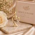 Faith & Promise Heart Cross Necklace