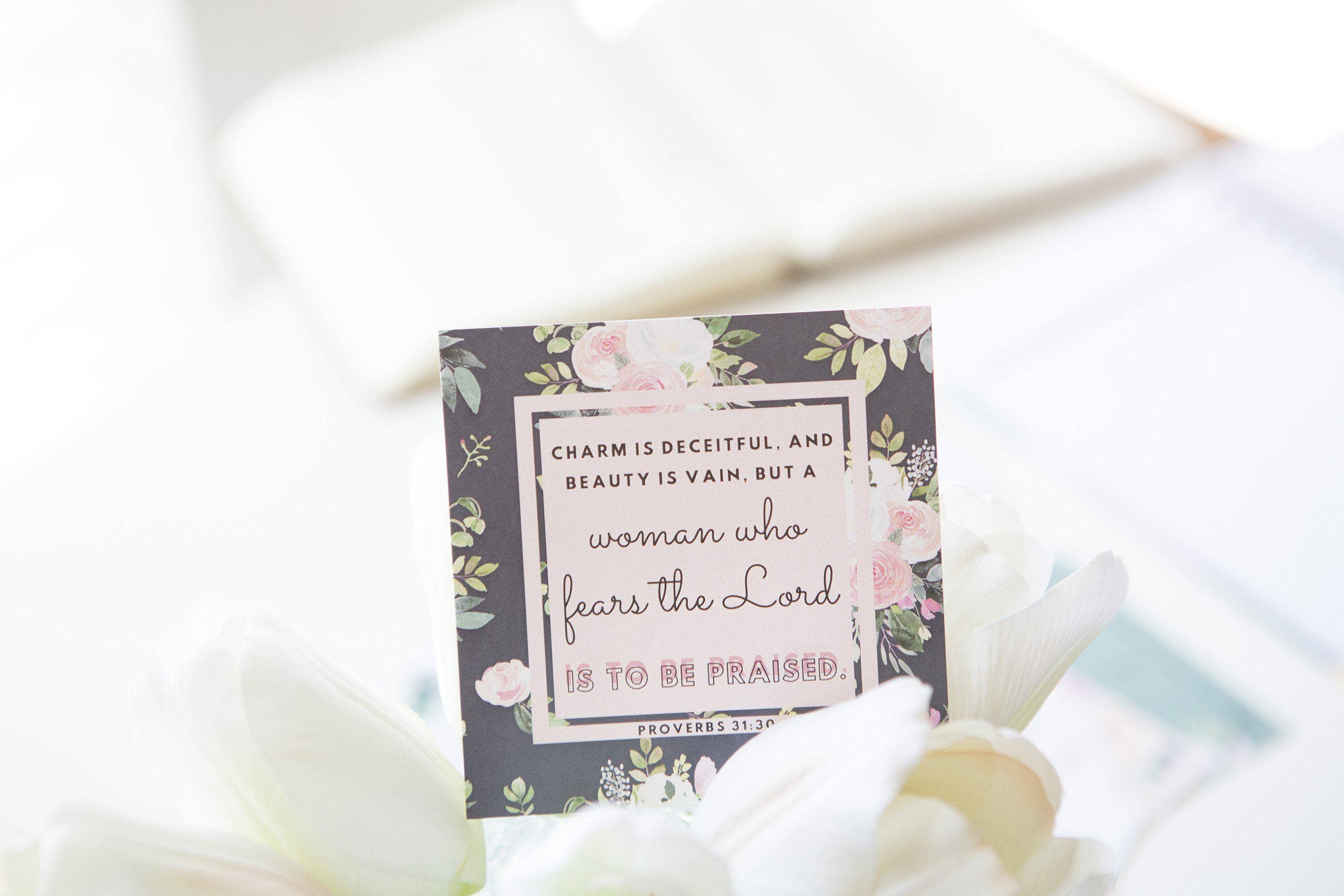 Proverbs 31 Woman Scripture Cards | Verse Cards