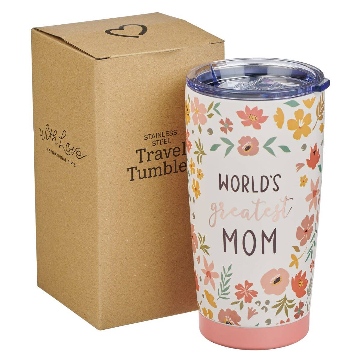 Tumbler SS Floral World's Greatest Mom