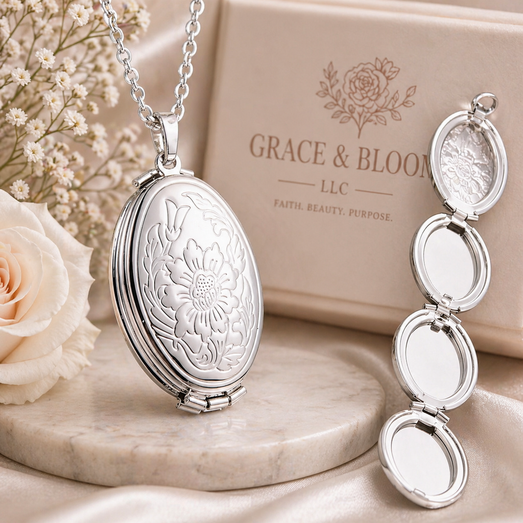 Grace & Bloom Keepsake Photo Locket