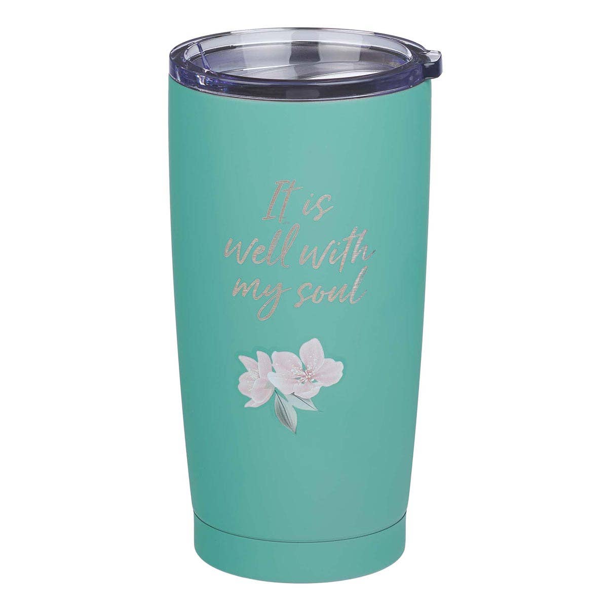 Mug SS Travel Teal It Is Well With My Soul