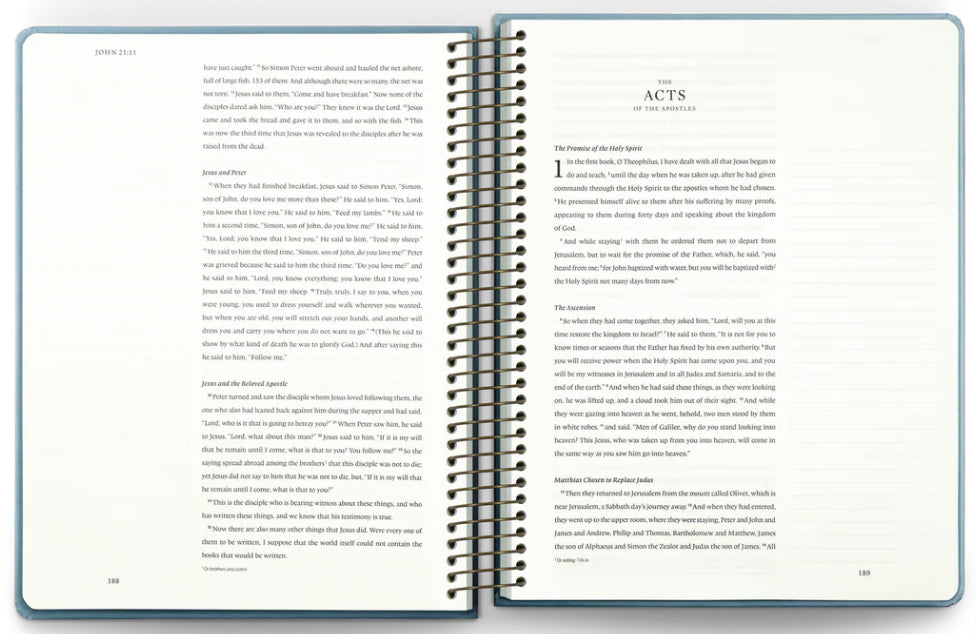ESV Spiral-Bound Journaling Bible – New Testament (Hardcover Edition)