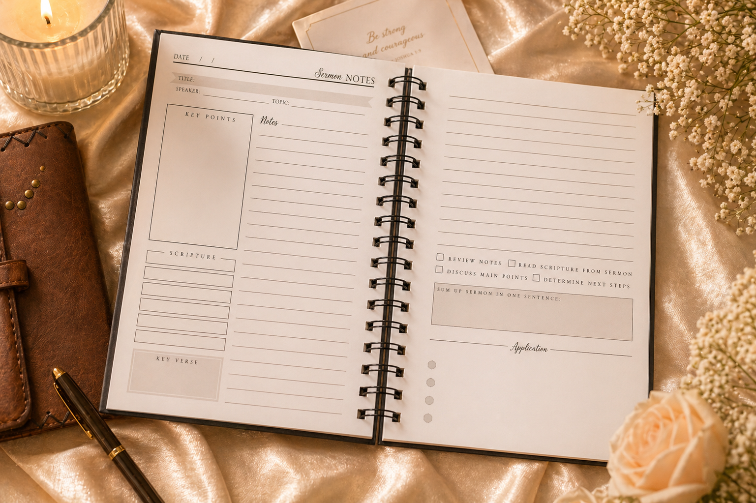 “Steadfast Faith” Sermon Notes Journal