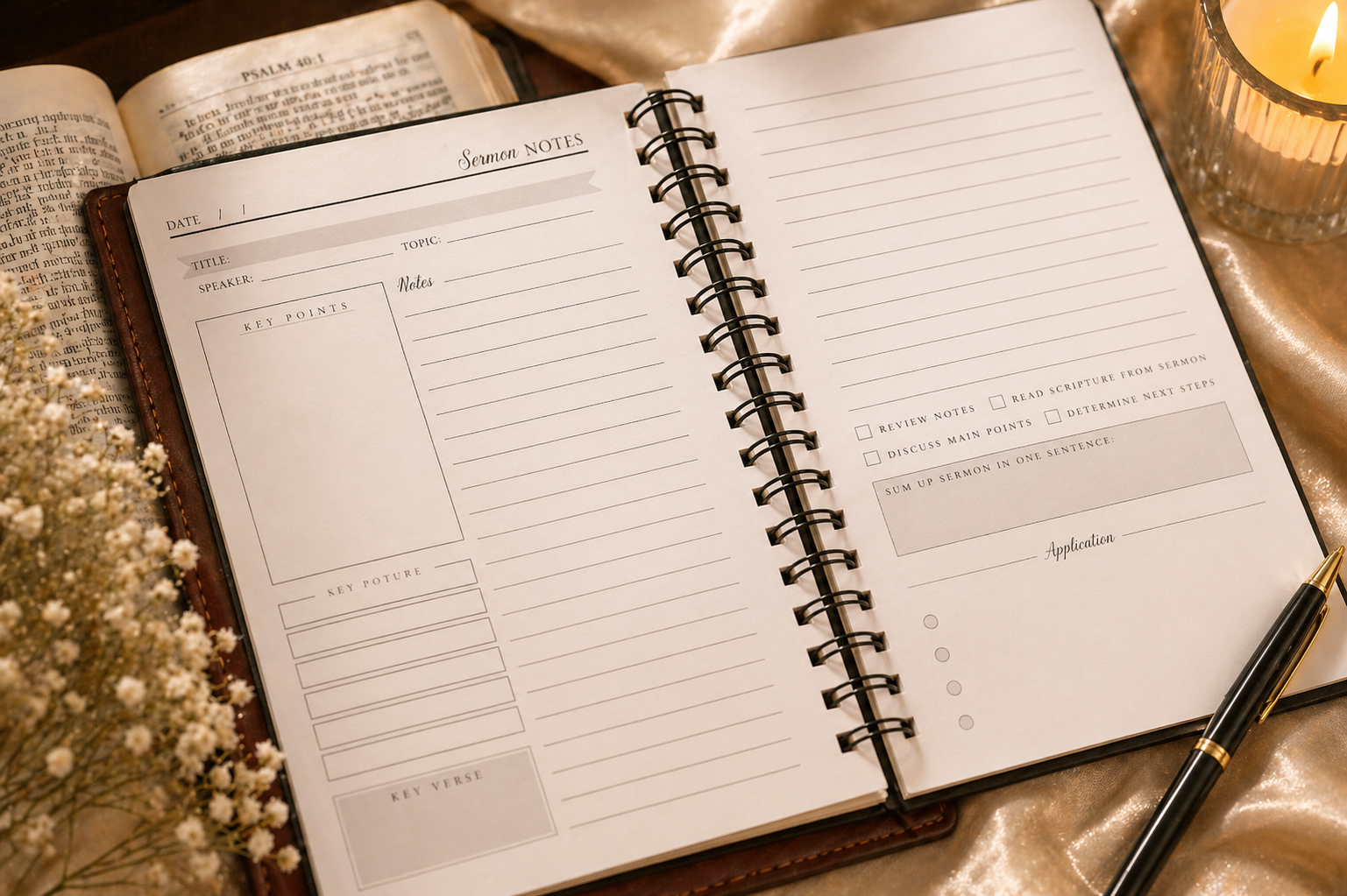 “Steadfast Faith” Sermon Notes Journal
