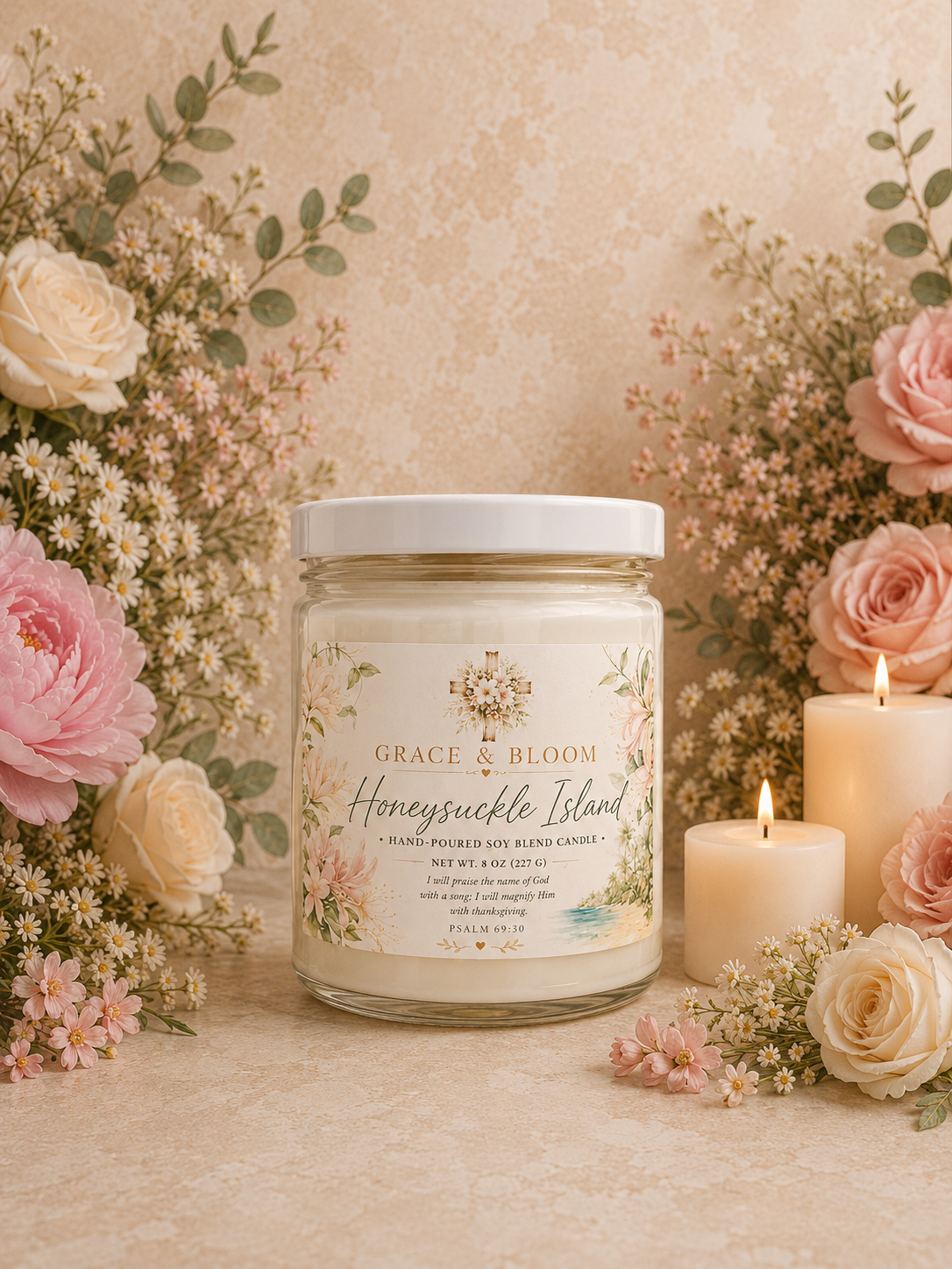 Honeysuckle Island Candle