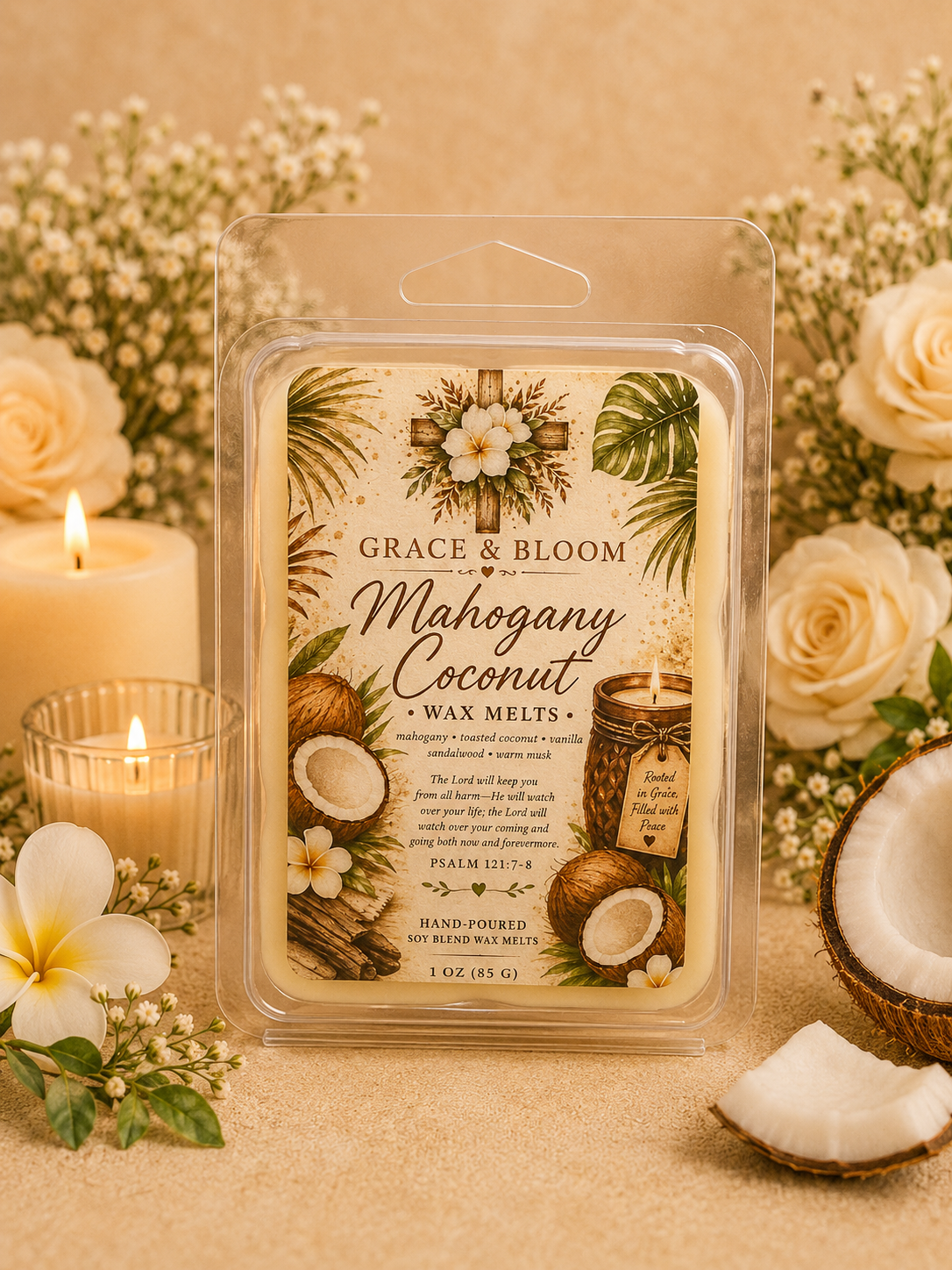 Mahogany Coconut Wax Melt