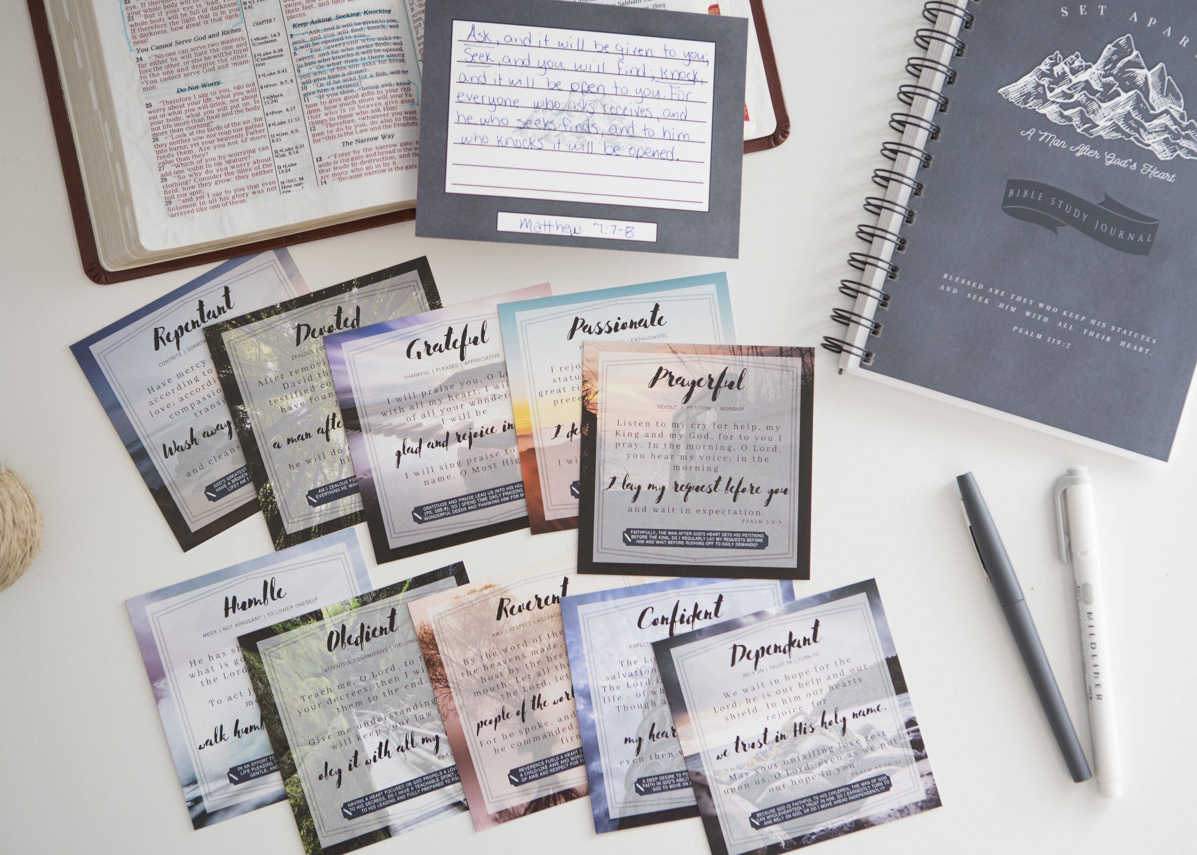 Scripture Cards for Men | Mens Verse Cards