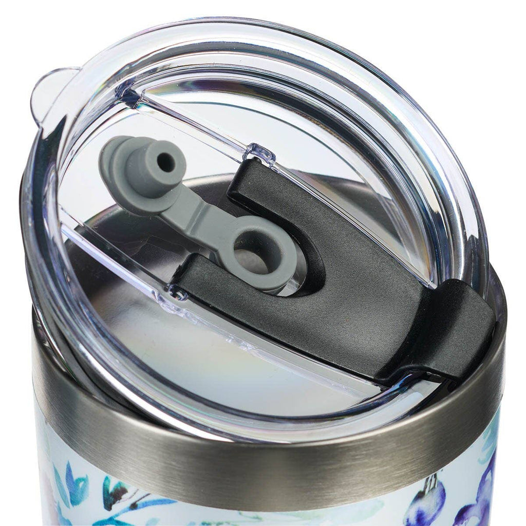 Mug SS Travel Blue Floral It is Well with My Soul