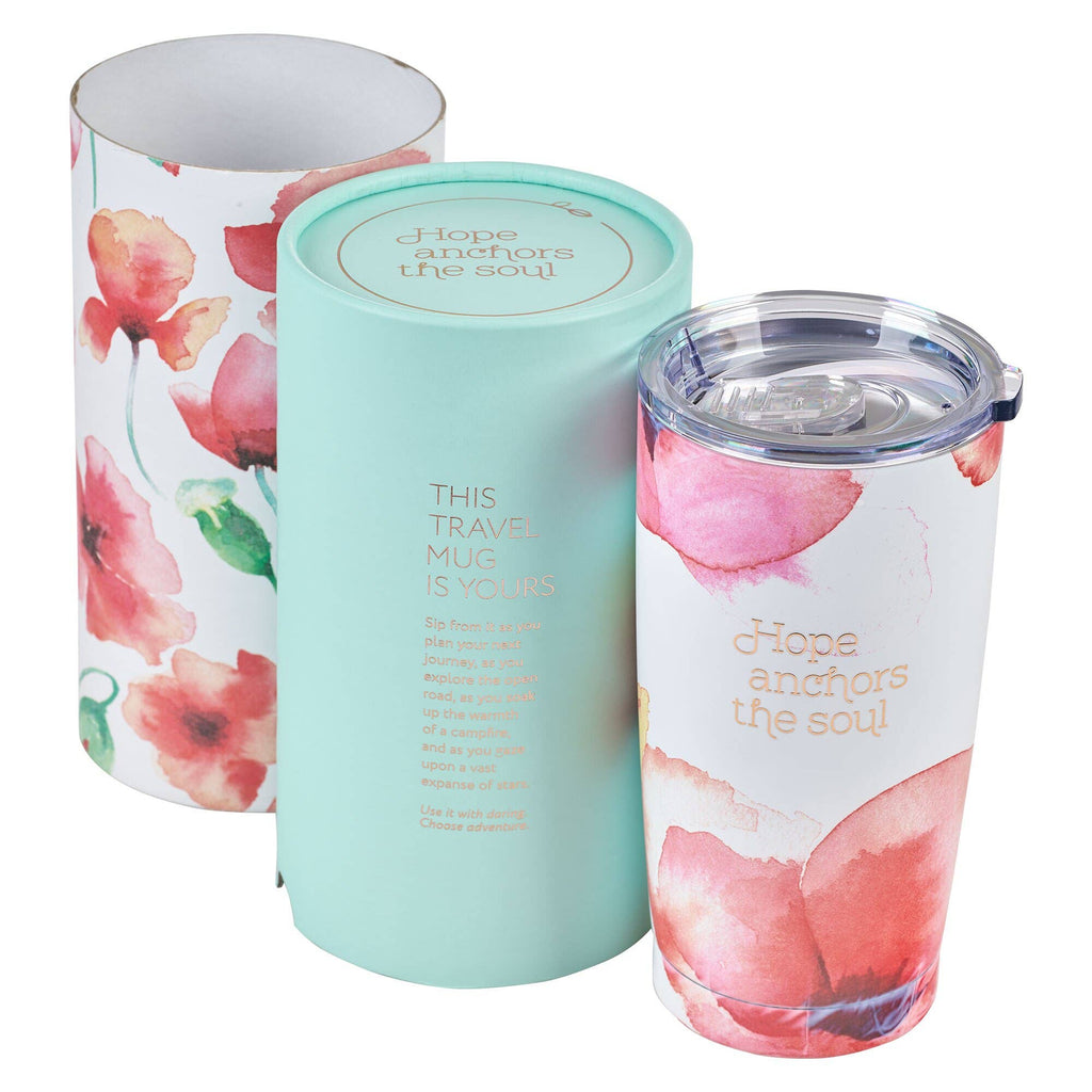 SS Travel Mug Coral Poppies Hope